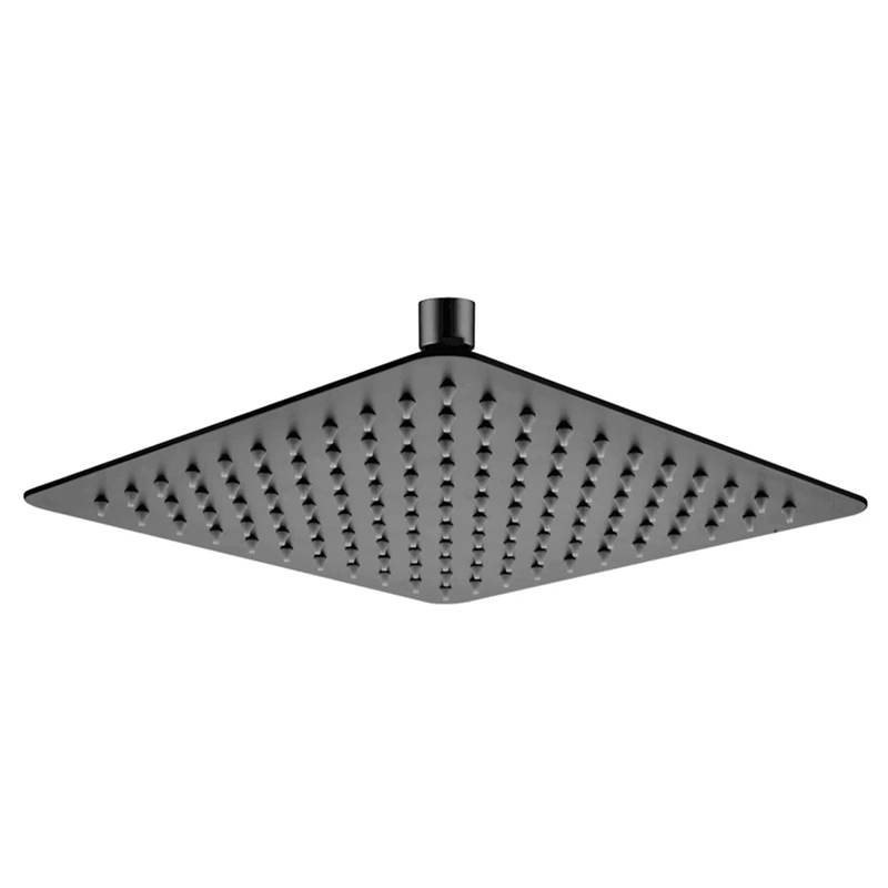 Super-slim Square Black Rainfall Shower Head 300mm - Image 2