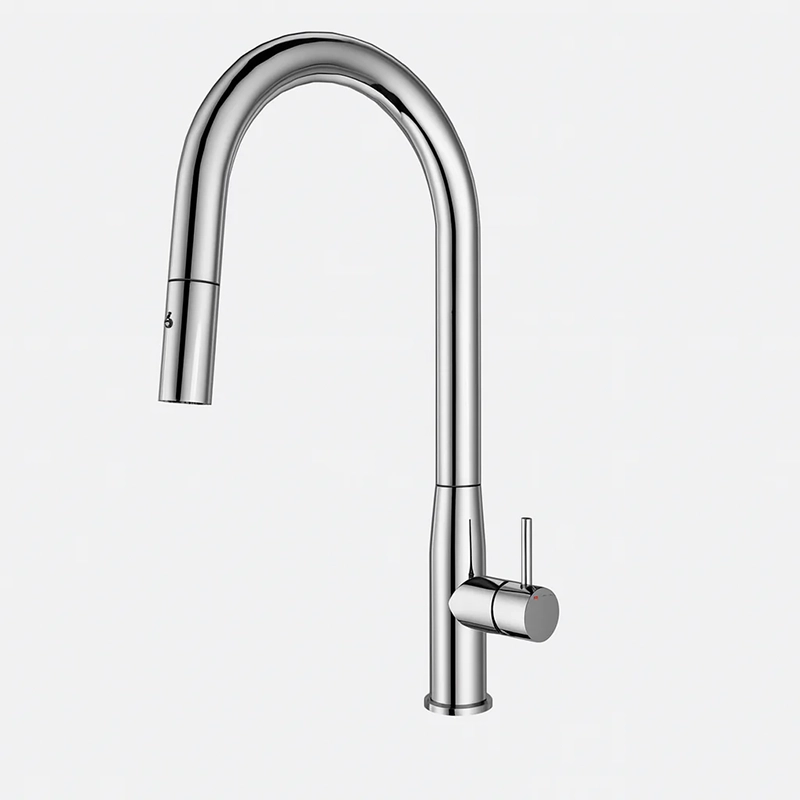 Navona Carysil Slim Chrome Pull Out Kitchen Mixer