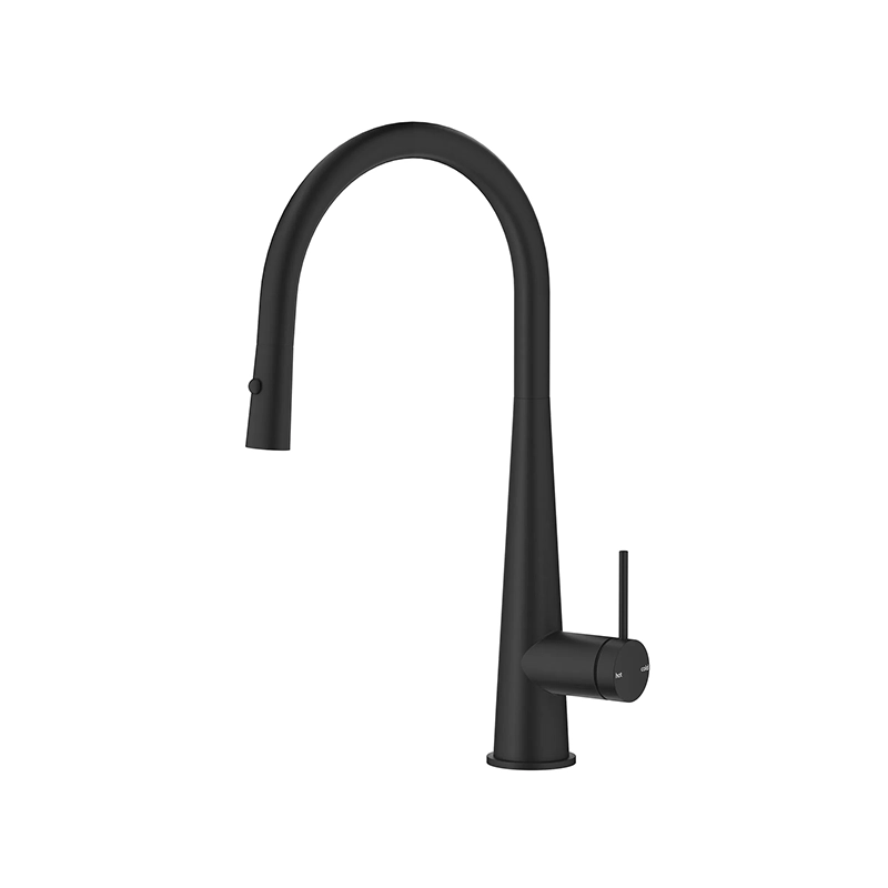 Mica Pull-Out Cone Sink Mixer - Black