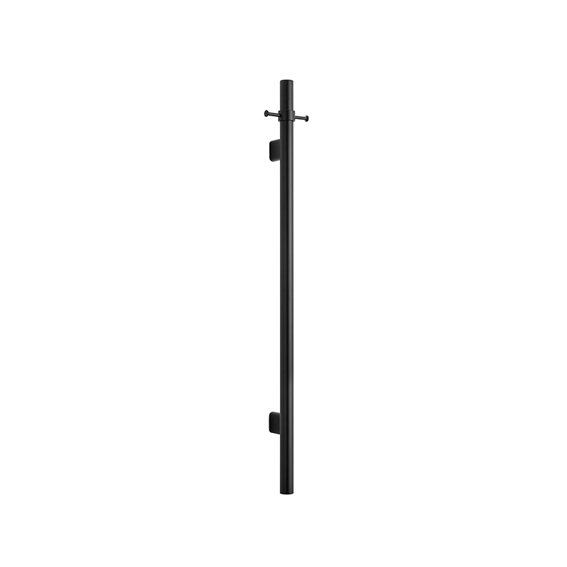 Mica Vertical Heated Towel Rail - Black