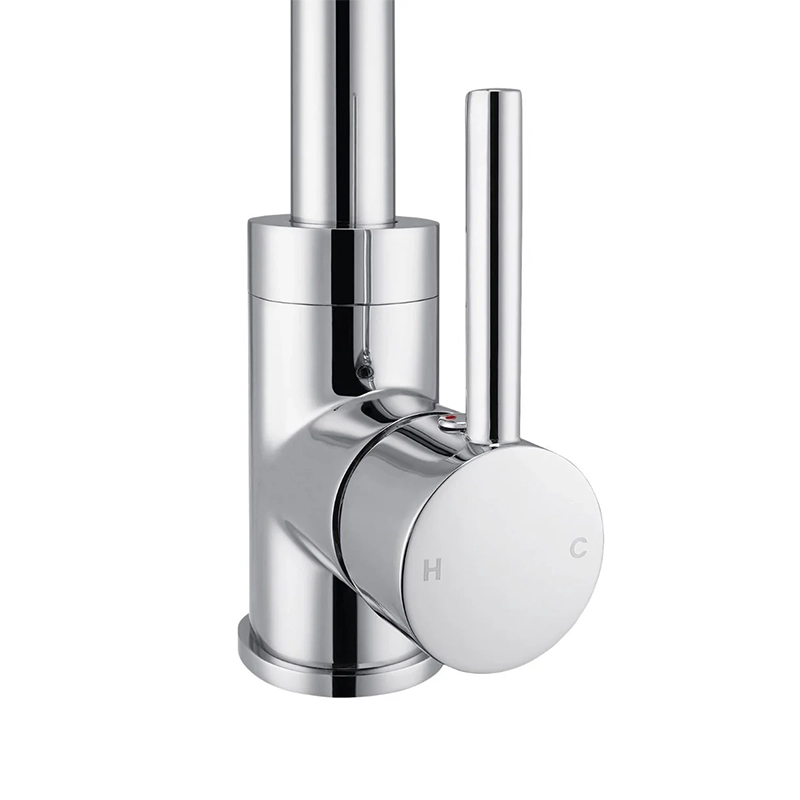 Round Chrome Standard Kitchen Sink Mixer Tap - Image 2